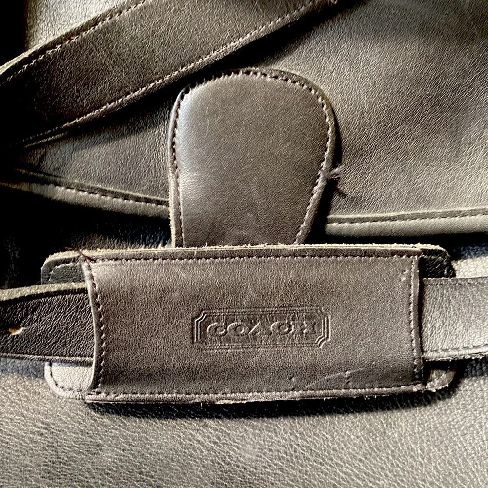 Vintage Black coach leather Beekman briefcase
